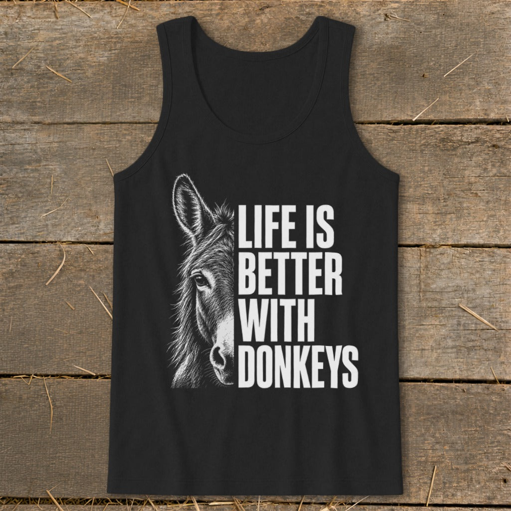 Life with Donkeys Tank Top