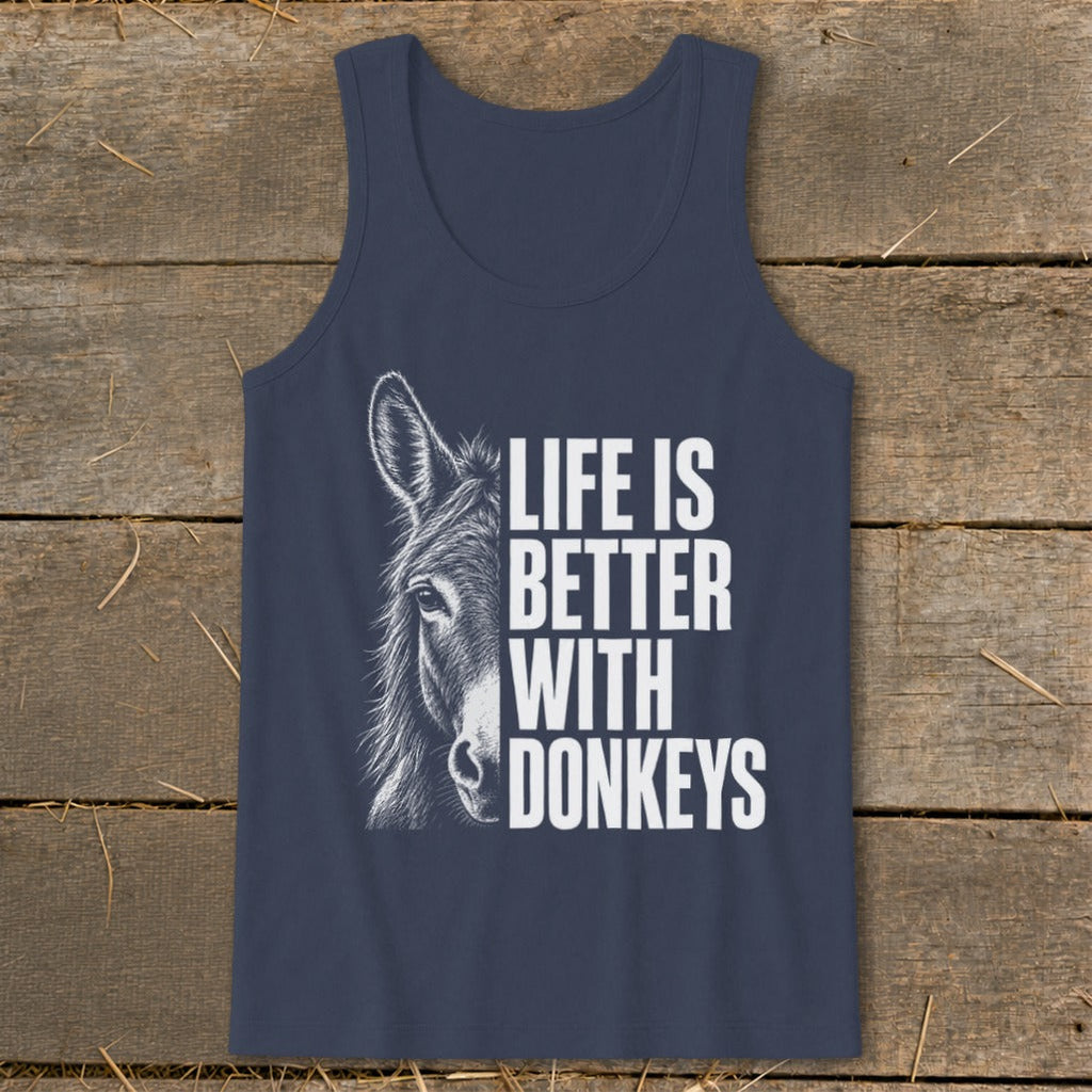 Life with Donkeys Tank Top