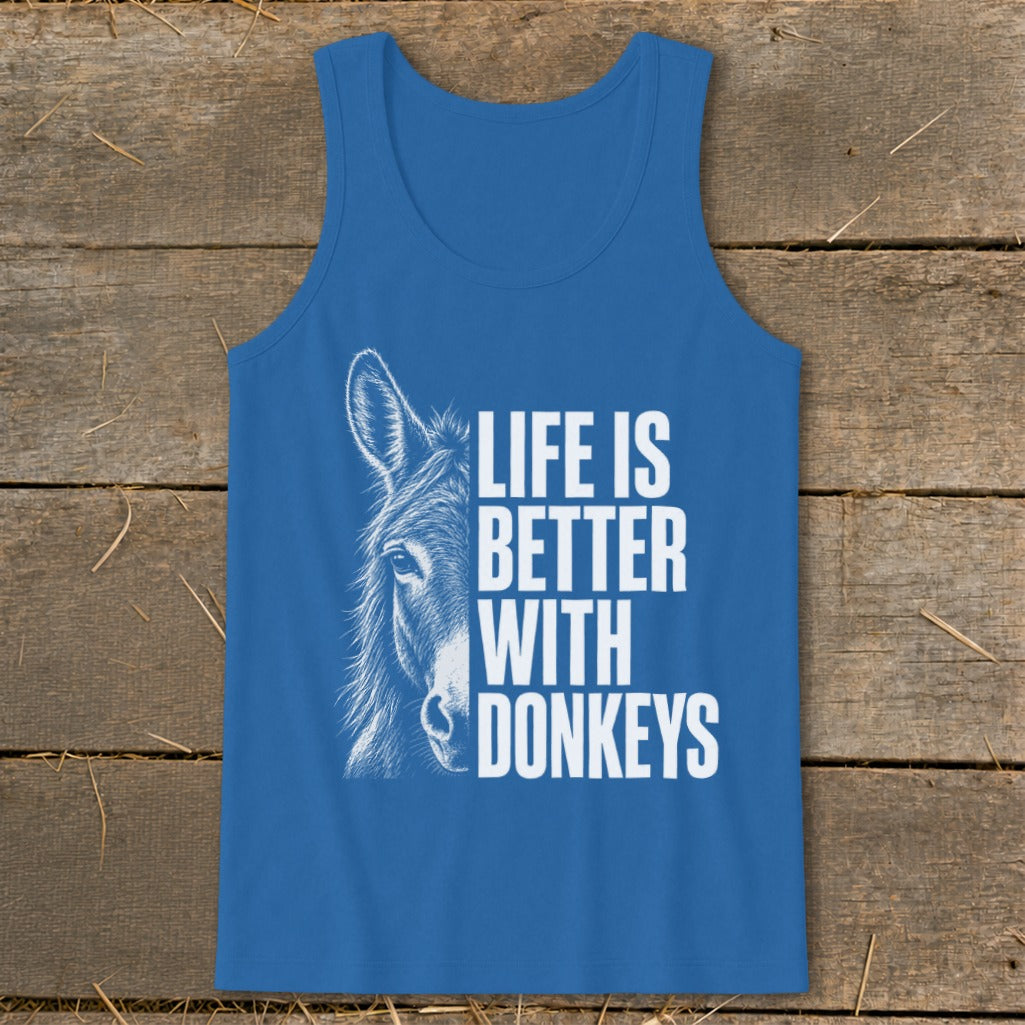 Life with Donkeys Tank Top