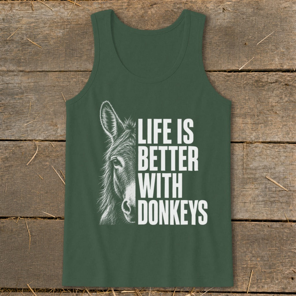 Life with Donkeys Tank Top
