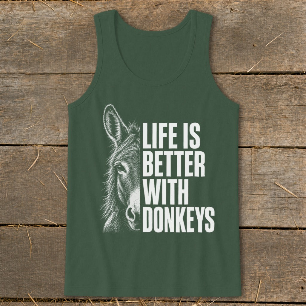 Life with Donkeys Tank Top
