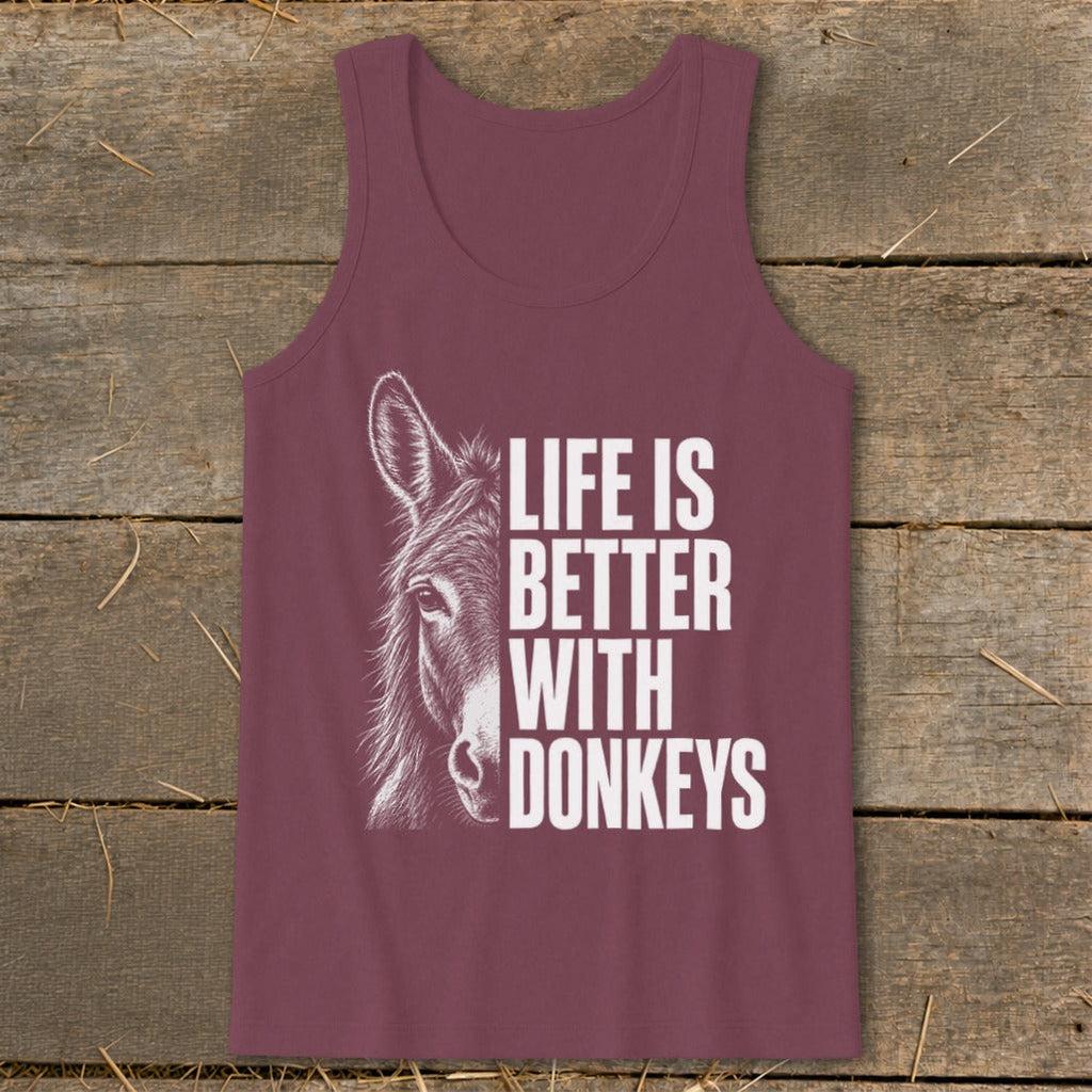 Life with Donkeys Tank Top