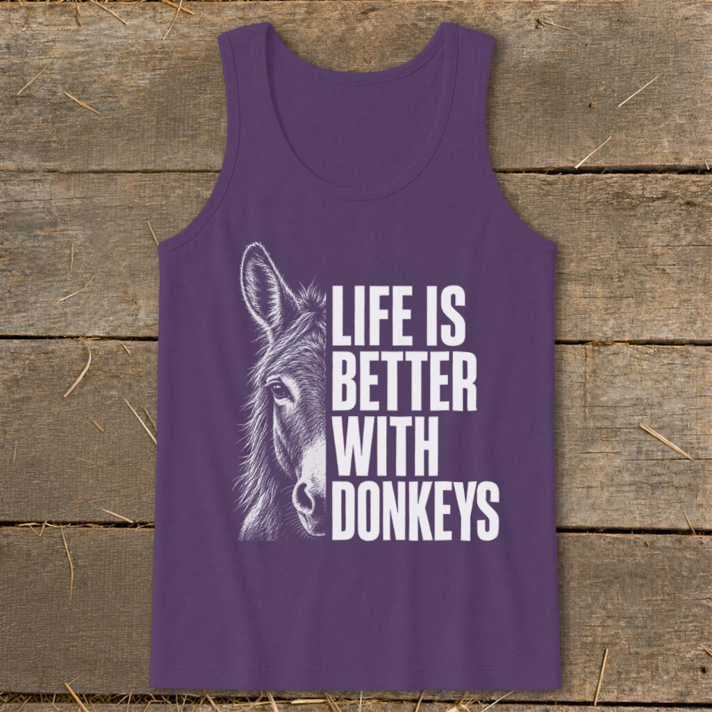 Life with Donkeys Tank Top