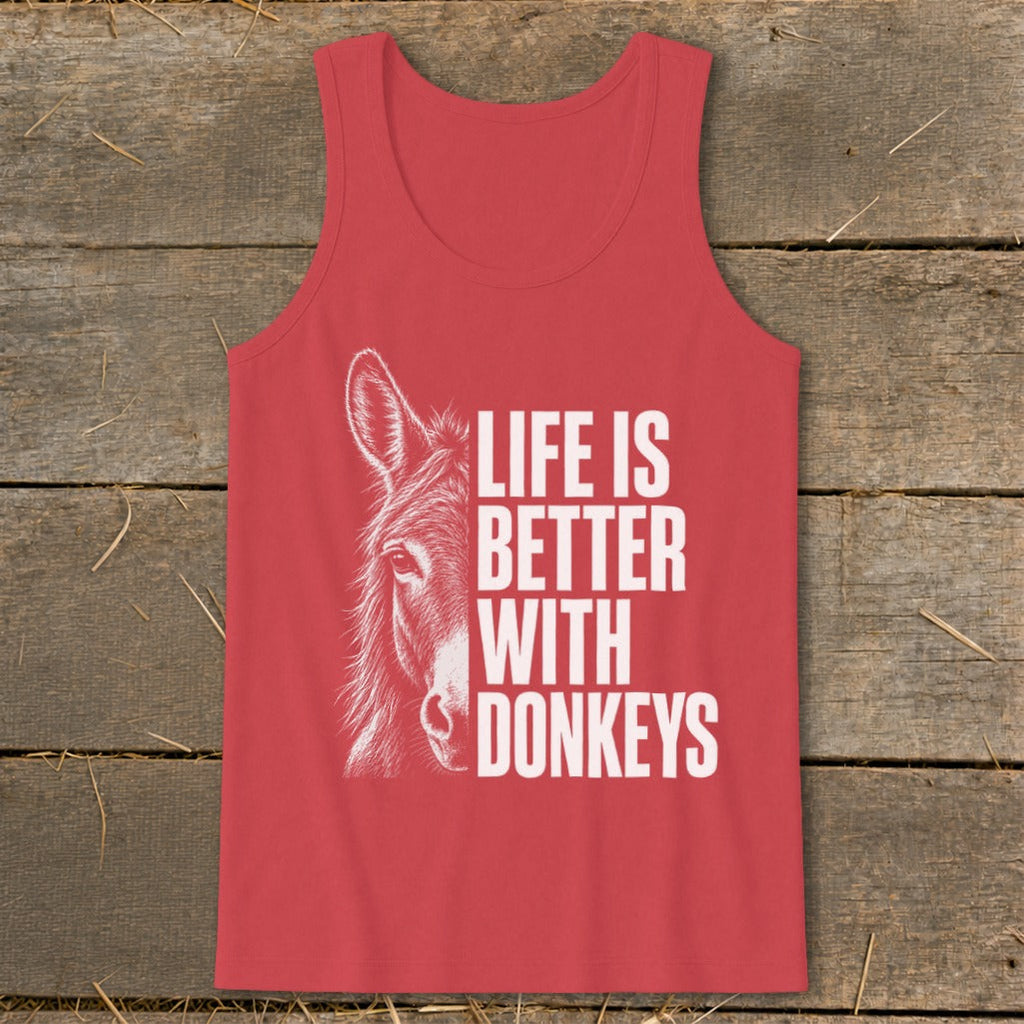 Life with Donkeys Tank Top