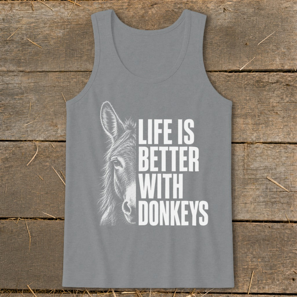Life with Donkeys Tank Top
