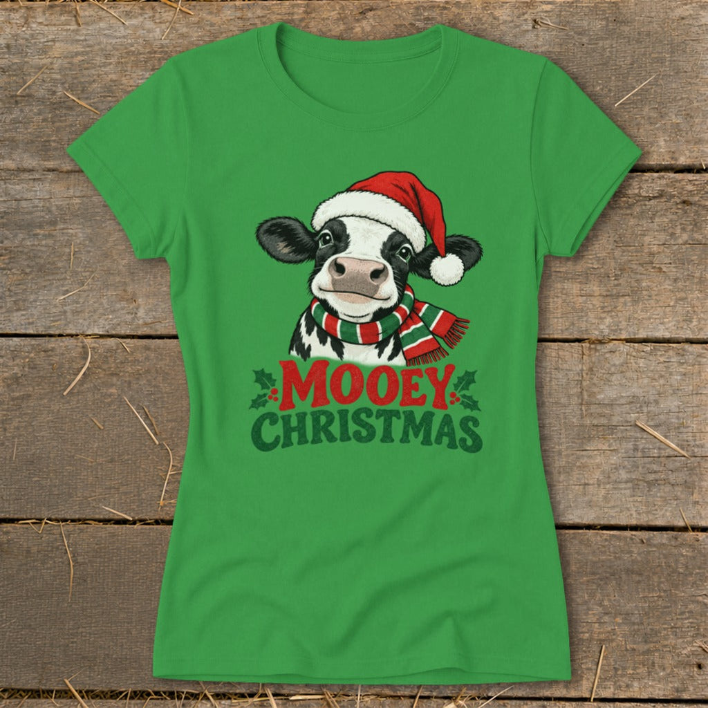 Mooey Christmas Ladies Tee product image 3