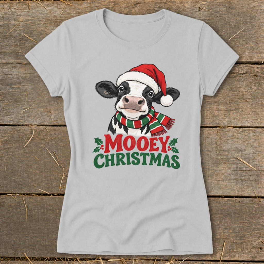 Mooey Christmas Ladies Tee product image 4