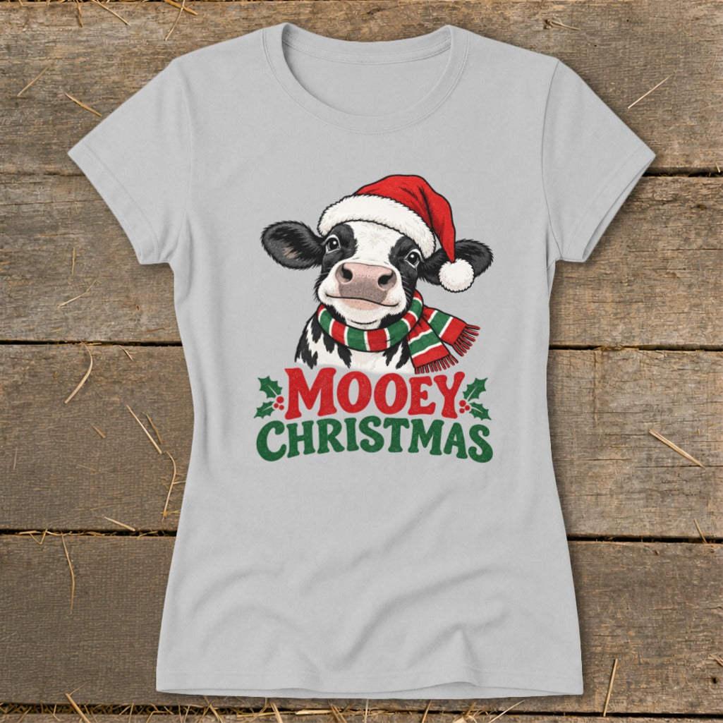 Mooey Christmas Ladies Tee product image 4