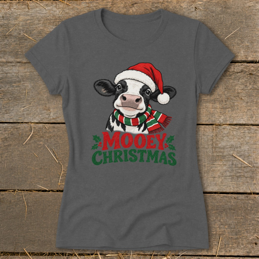 Mooey Christmas Ladies Tee product image 6