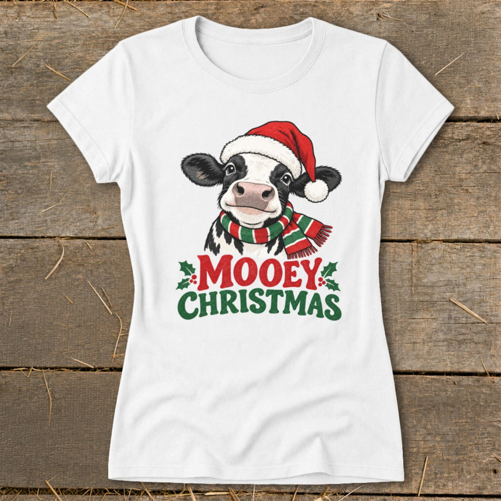 Mooey Christmas Ladies Tee product image 1
