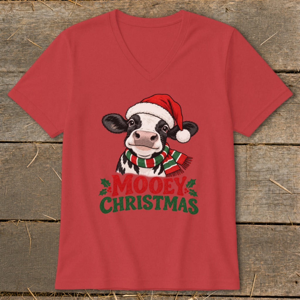 Mooey Christmas V-neck