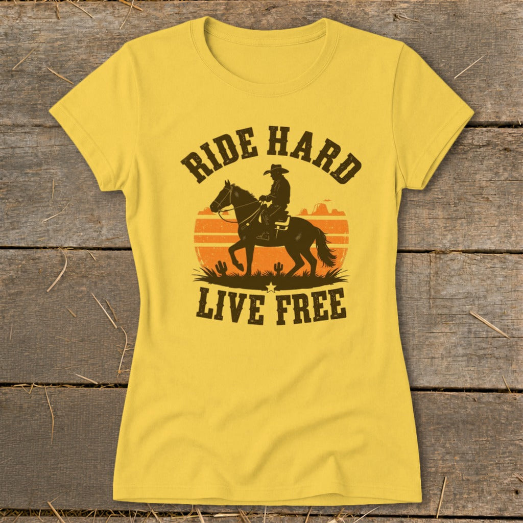 Ride Hard Live Free Ladies Tee product image 6