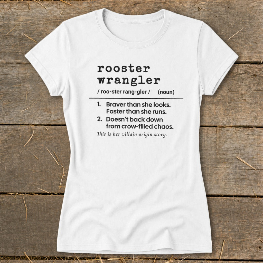 Rooster Wrangler Definition Ladies Tee product image 1
