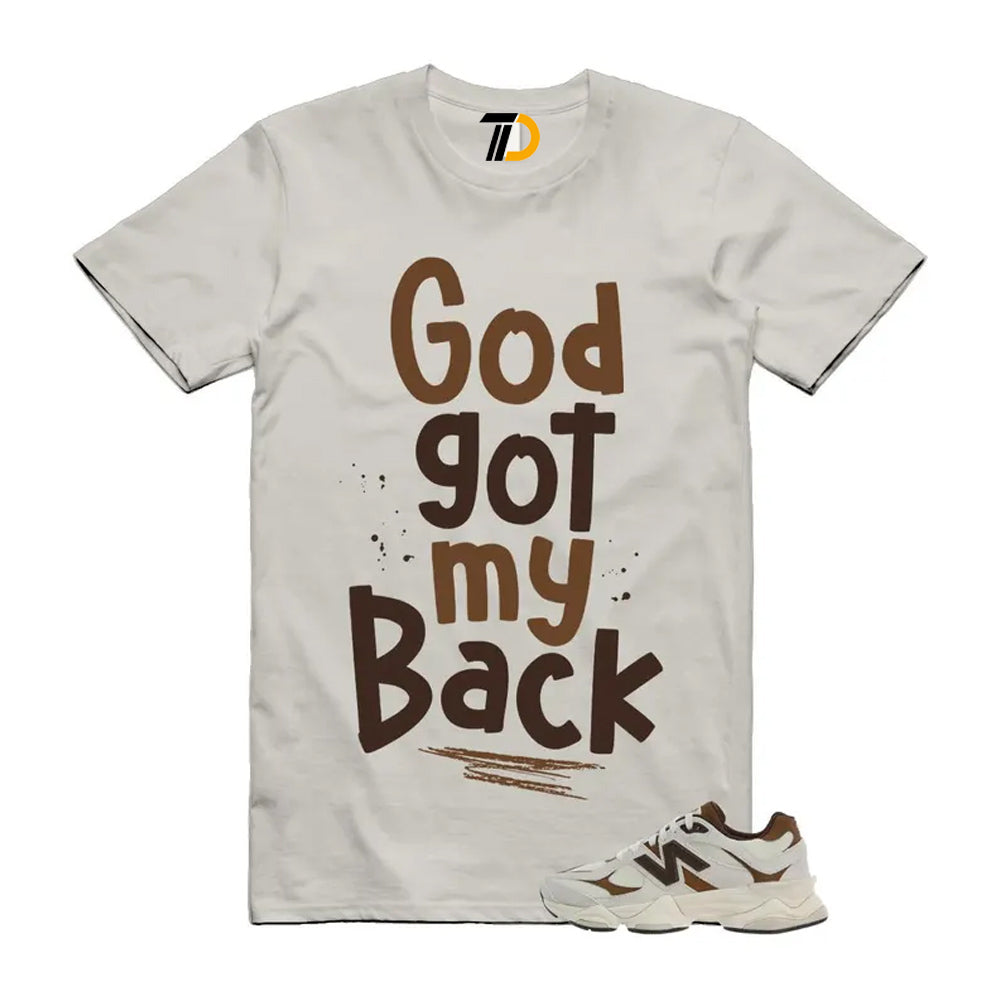 9060 Breakfast Tea Angora Brown Shirt To Match God Got My product image 1