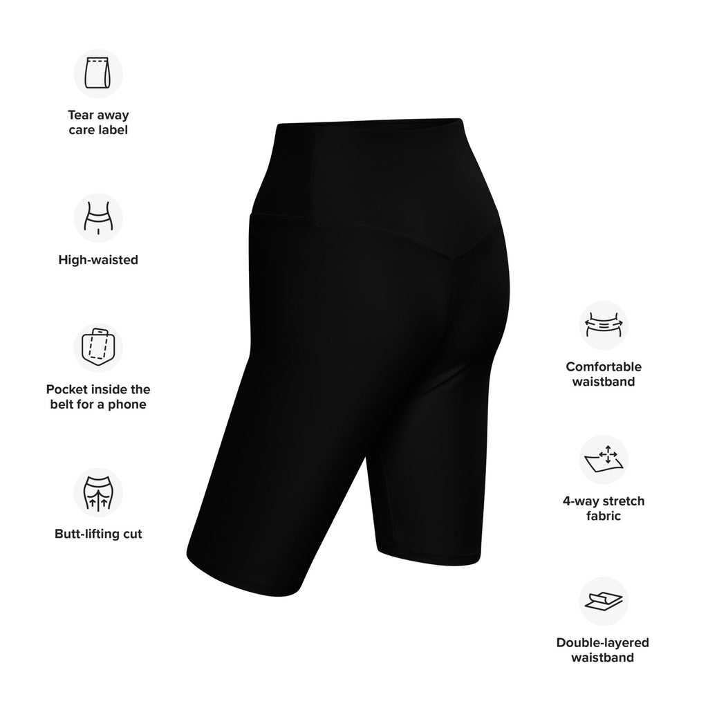 Dis Dads Magic Ears Biker Shorts High Waisted Comfort & Butt Lifting