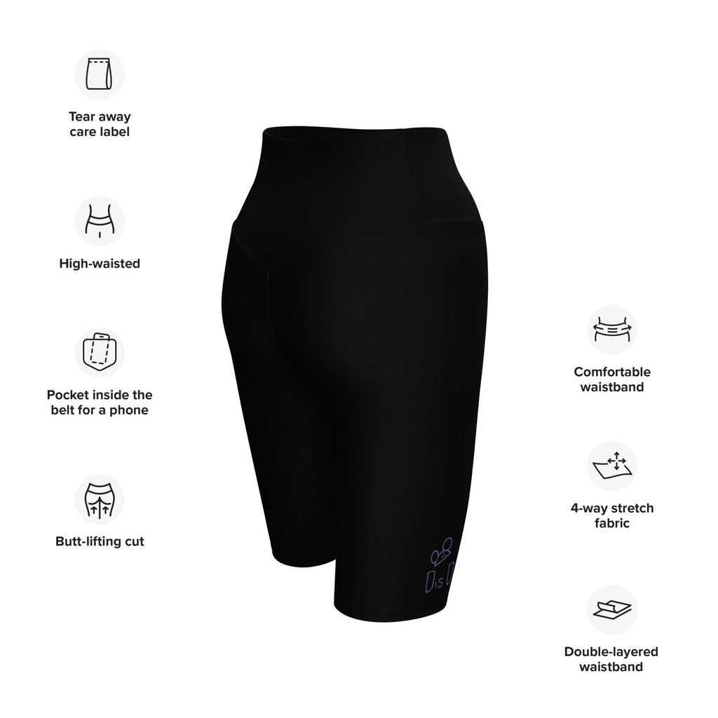 Dis Dads Magic Ears Biker Shorts High Waisted Comfort & Butt Lifting