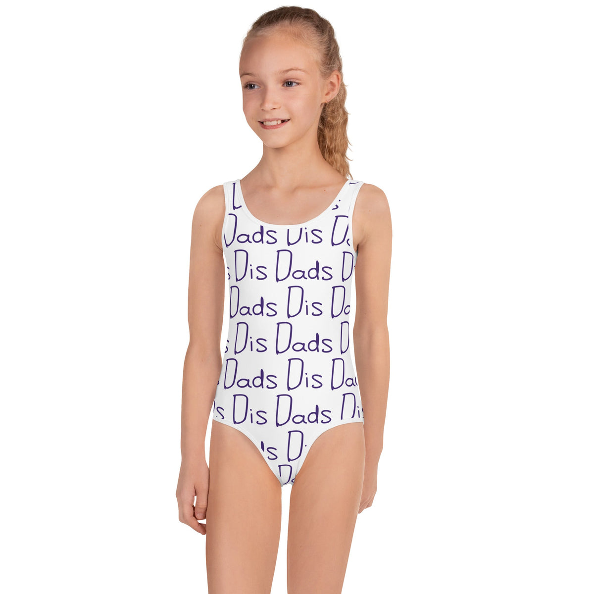 Dis Dads All Over Print Kids Swimsuit Comfortable and Stylish