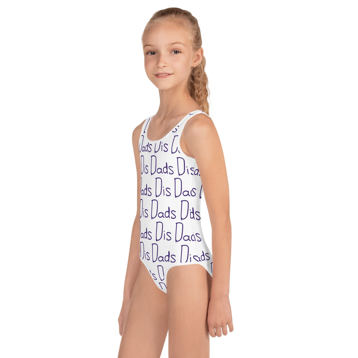 Dis Dads All Over Print Kids Swimsuit Comfortable and Stylish