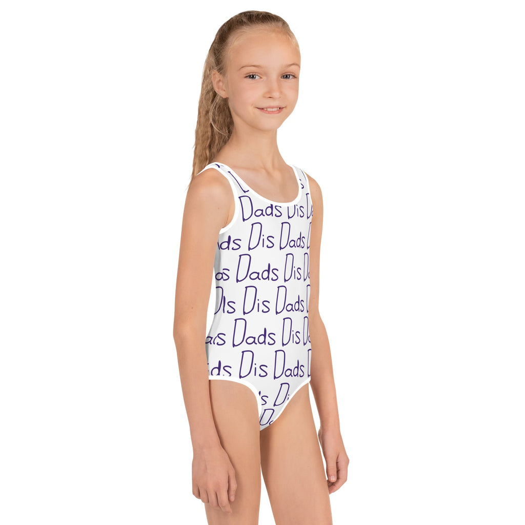 Dis Dads All Over Print Kids Swimsuit Comfortable and Stylish
