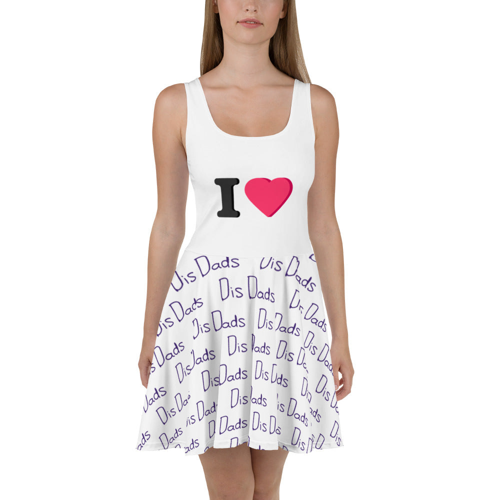 I LOVE Dis Dads Women's Skater Dress Elegant & Comfortable