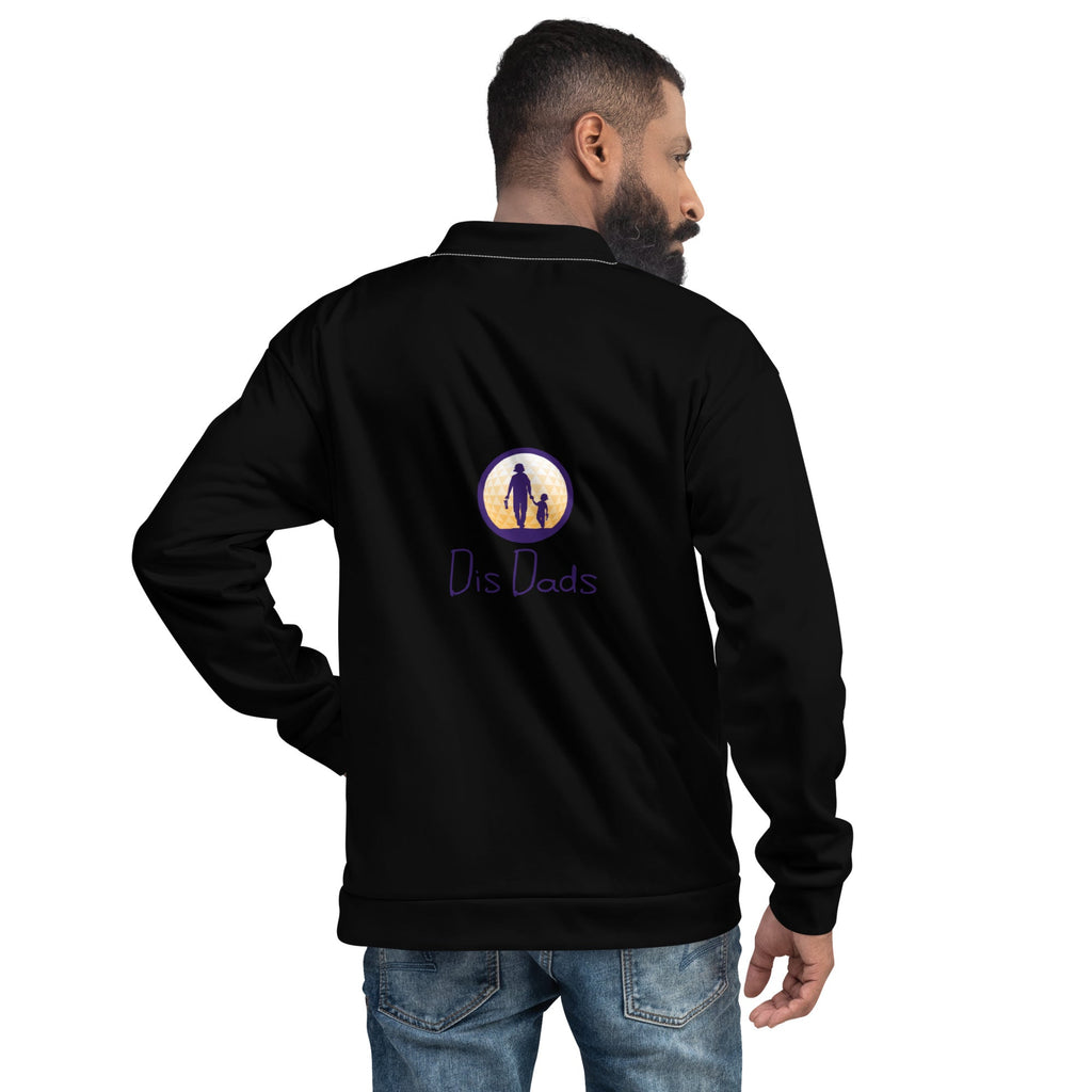 Dis Dads Unisex Black Bomber Jacket Casual & Sporty