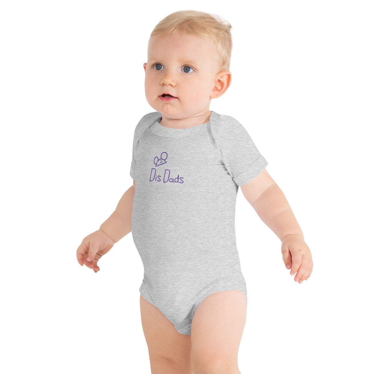 Dis Dads Magic Ears Embroidered Personalized Baby One Piece 100% Cotton