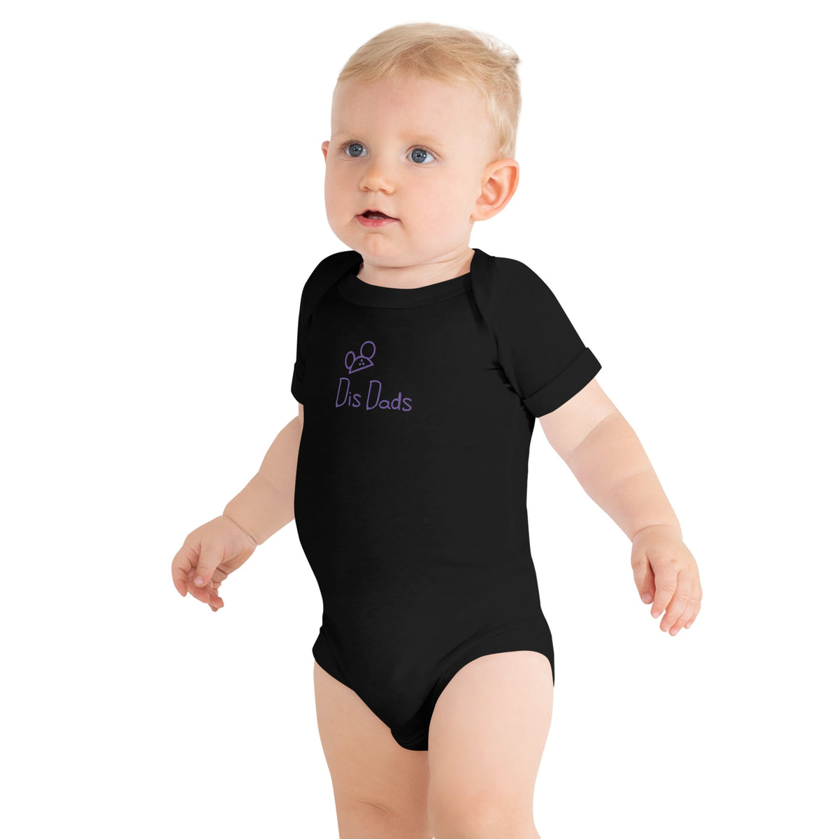 Dis Dads Magic Ears Embroidered Personalized Baby One Piece 100% Cotton