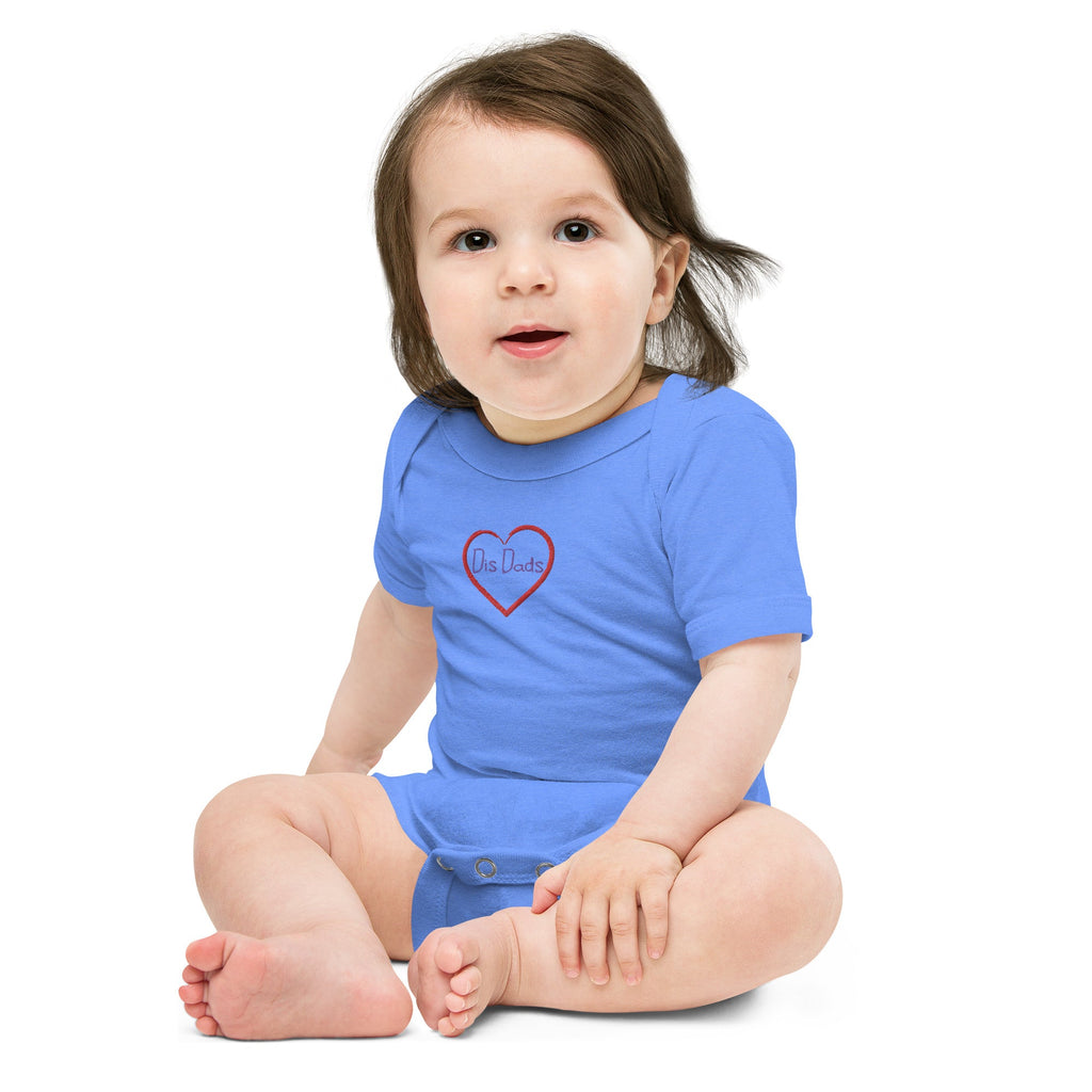 I LOVE Dis Dads Embroidered Personalized Baby One Piece 100% Cotton