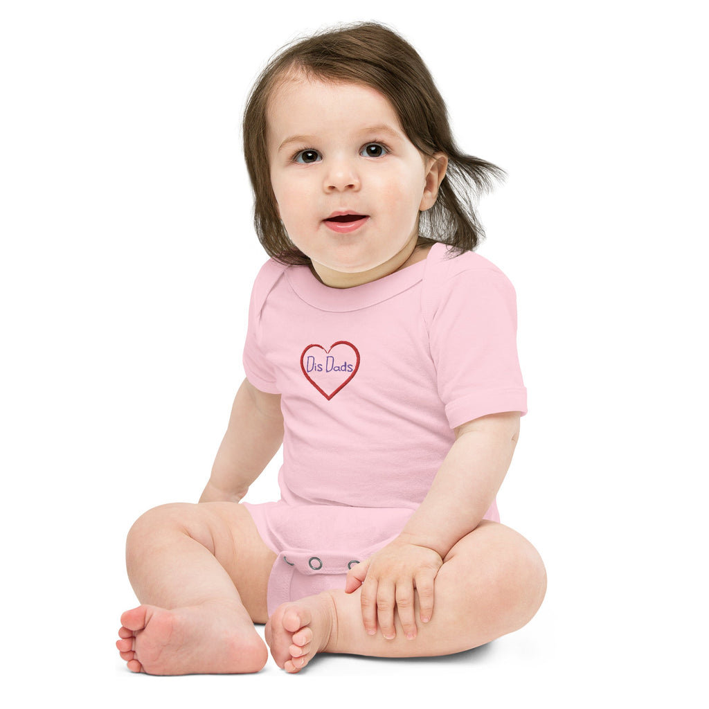 I LOVE Dis Dads Embroidered Personalized Baby One Piece 100% Cotton