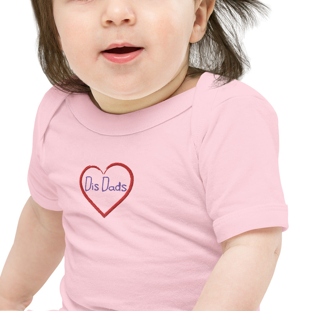 I LOVE Dis Dads Embroidered Personalized Baby One Piece 100% Cotton
