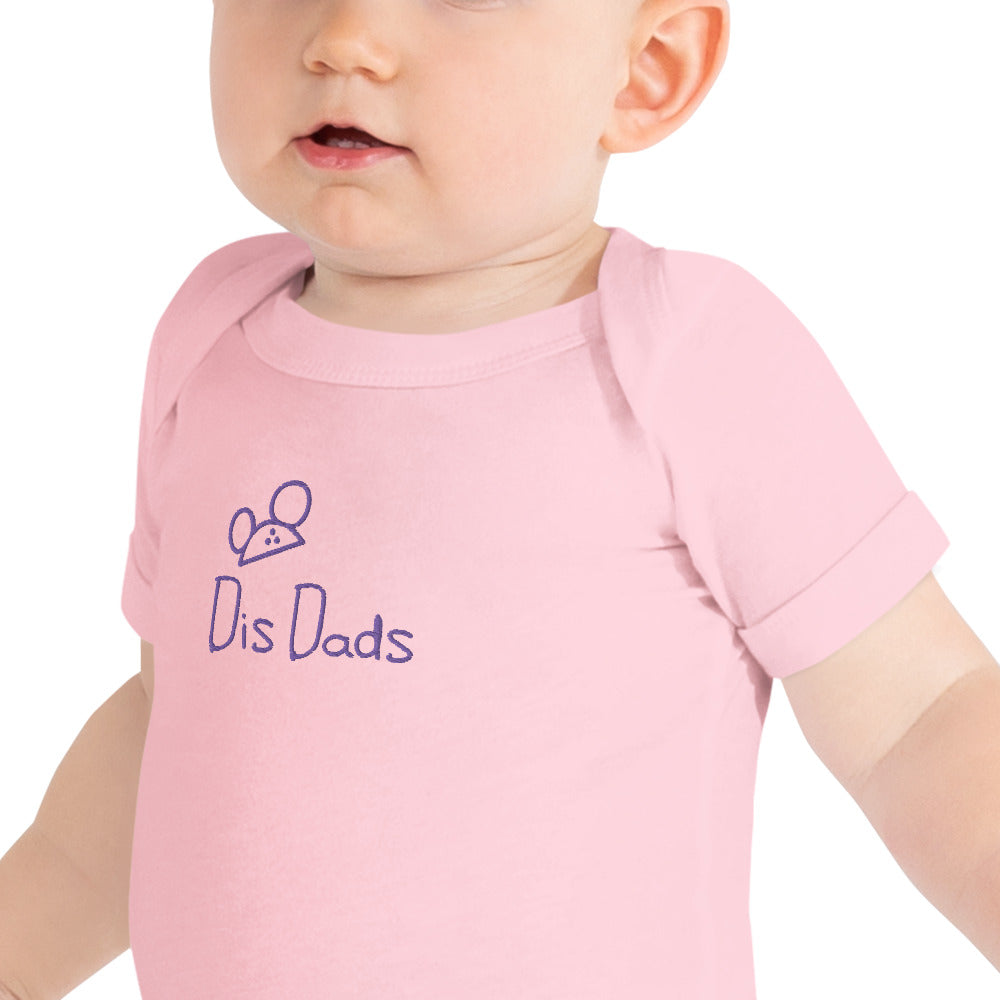 Dis Dads Magic Ears Embroidered Personalized Baby One Piece 100% Cotton