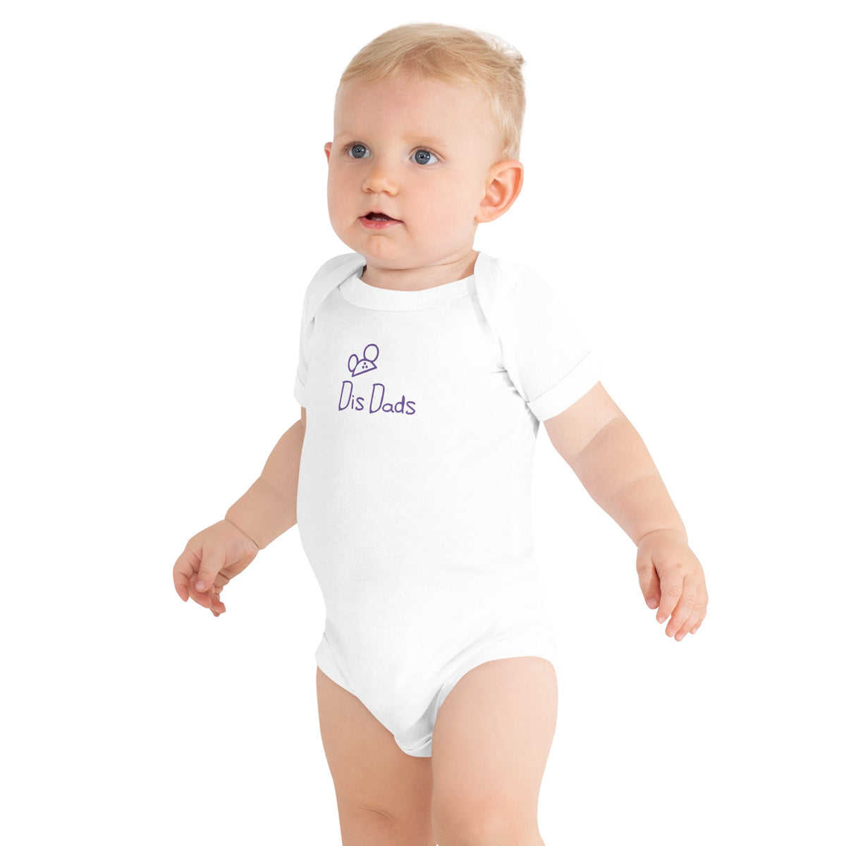 Dis Dads Magic Ears Embroidered Personalized Baby One Piece 100% Cotton