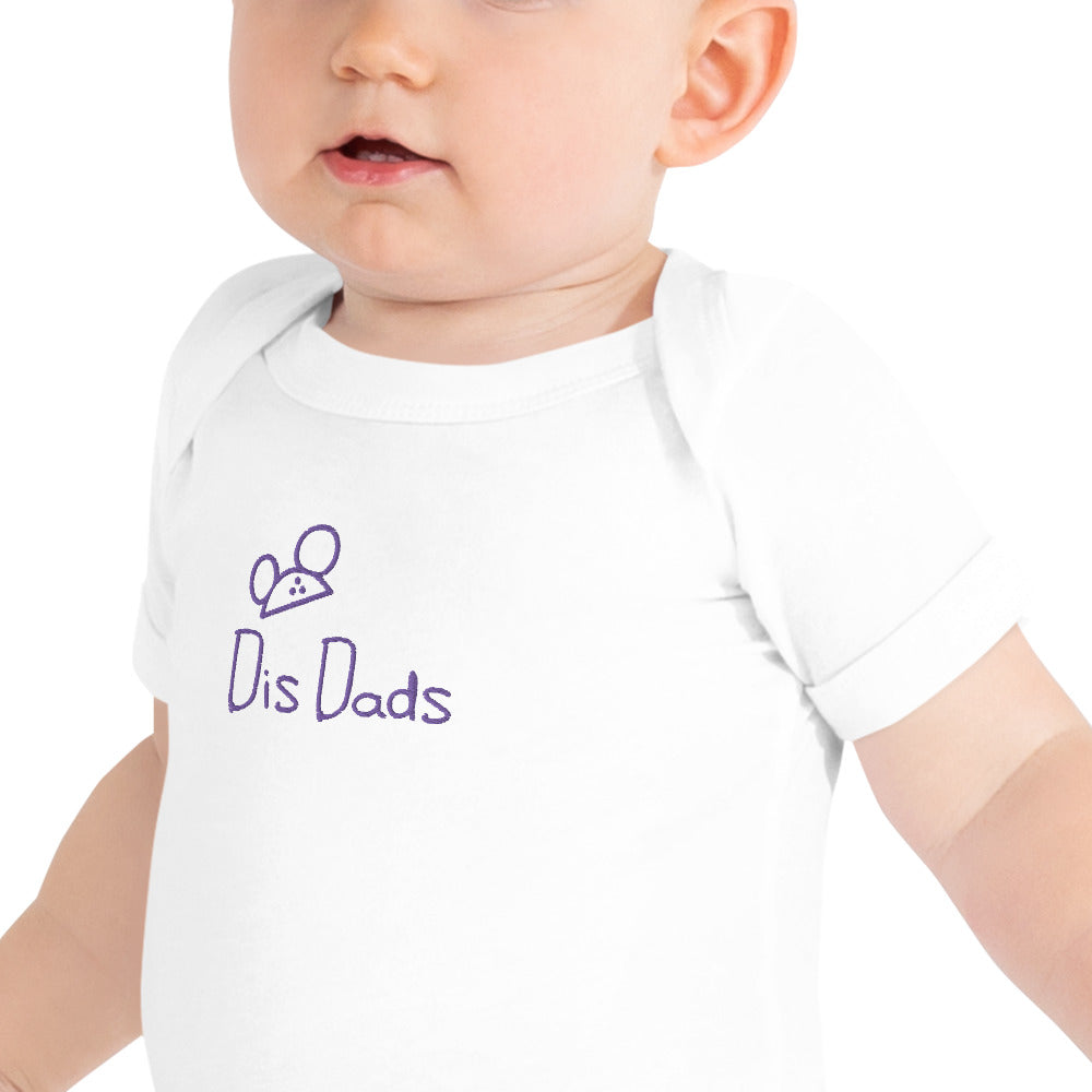 Dis Dads Magic Ears Embroidered Personalized Baby One Piece 100% Cotton