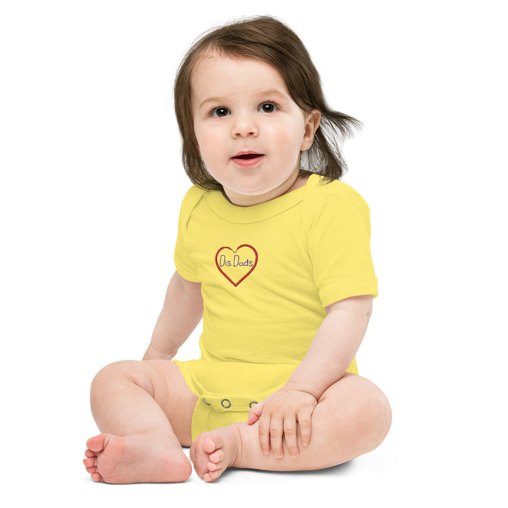I LOVE Dis Dads Embroidered Personalized Baby One Piece 100% Cotton