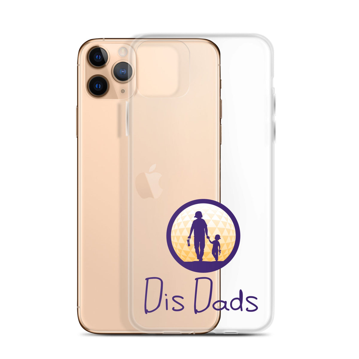Dis Dads Clear iPhone Case Durable & Sleek