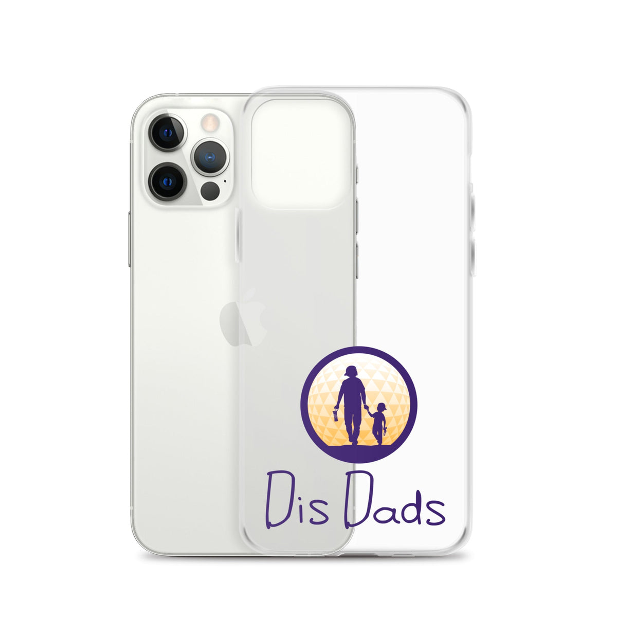 Dis Dads Clear iPhone Case Durable & Sleek