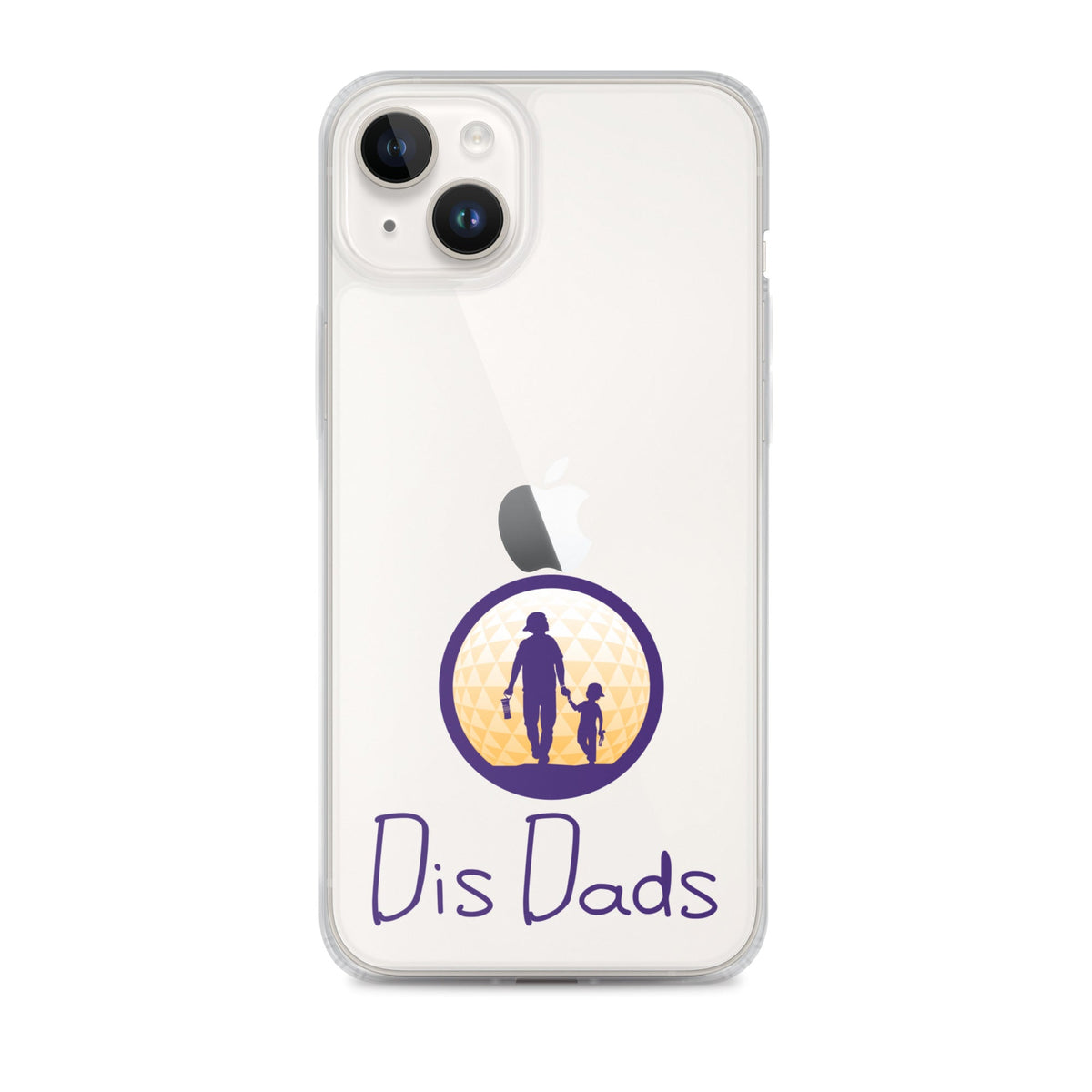 Dis Dads Clear iPhone Case Durable & Sleek