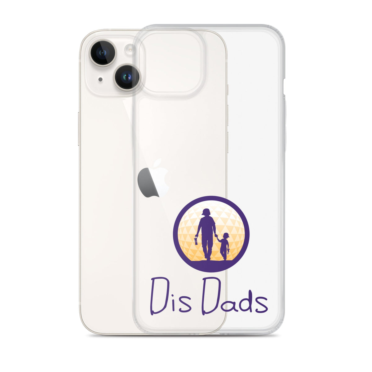 Dis Dads Clear iPhone Case Durable & Sleek
