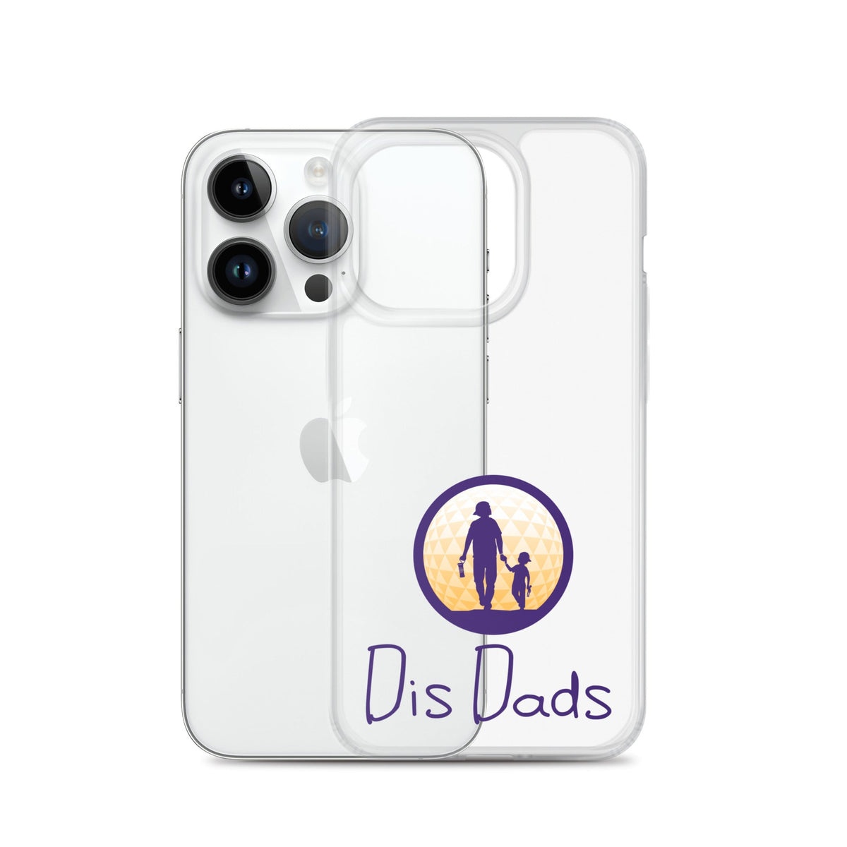 Dis Dads Clear iPhone Case Durable & Sleek
