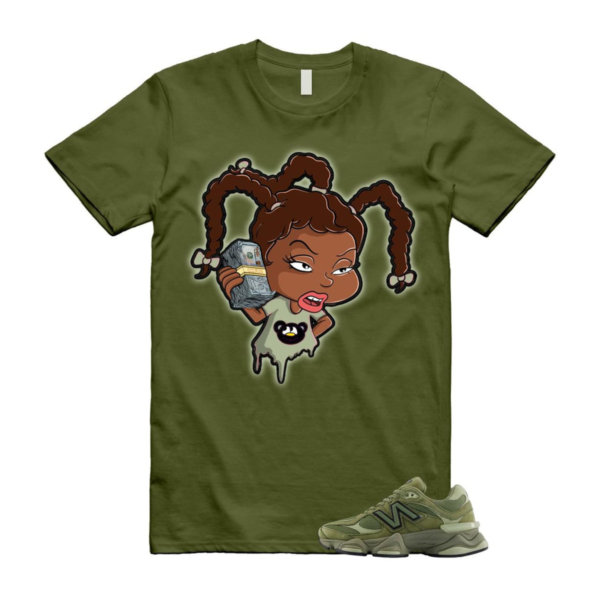 New Balance 9060 Dark Olivine Green Olive Shirt To Match product image 1