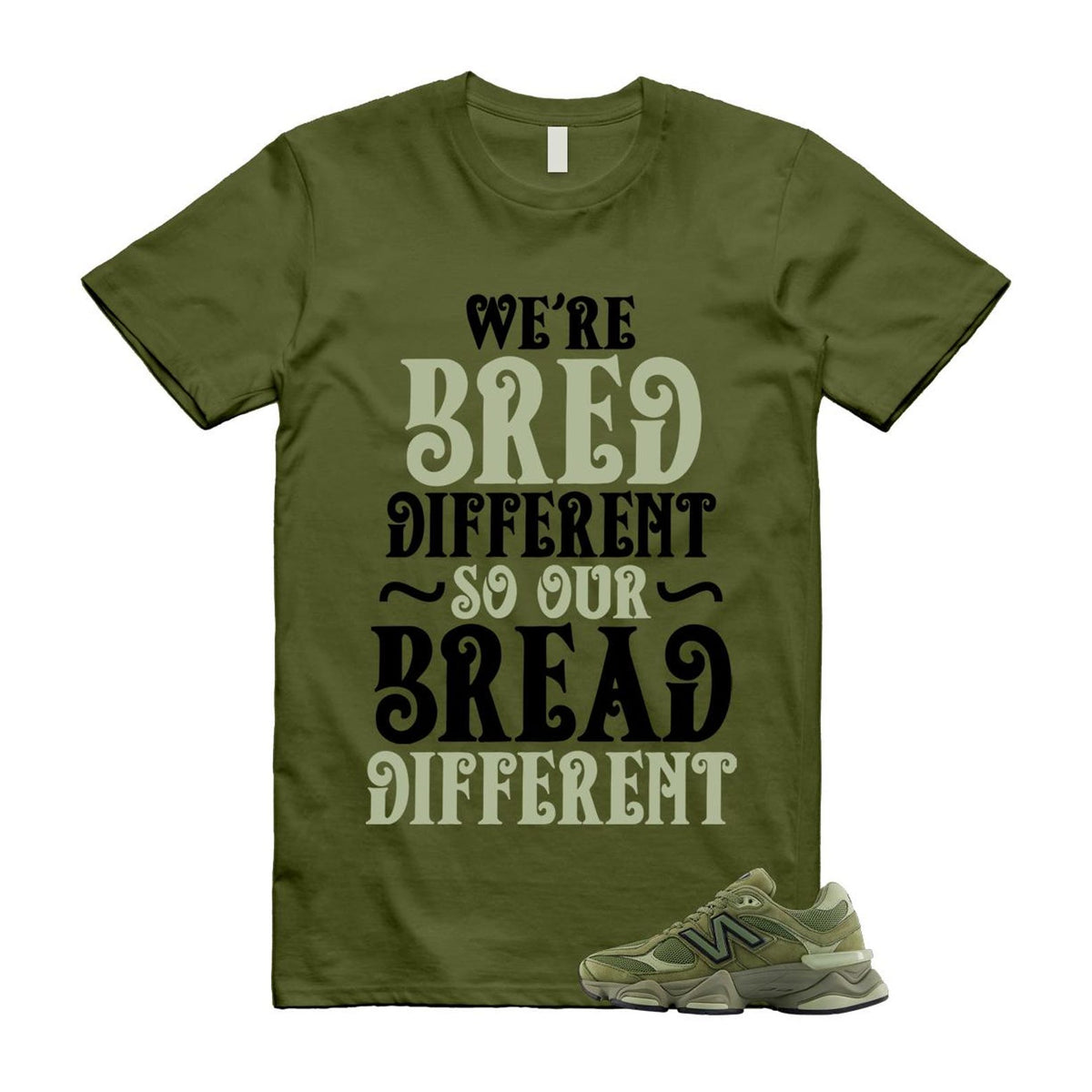 New Balance 9060 Dark Olivine Green Olive Shirt To Match product image 1