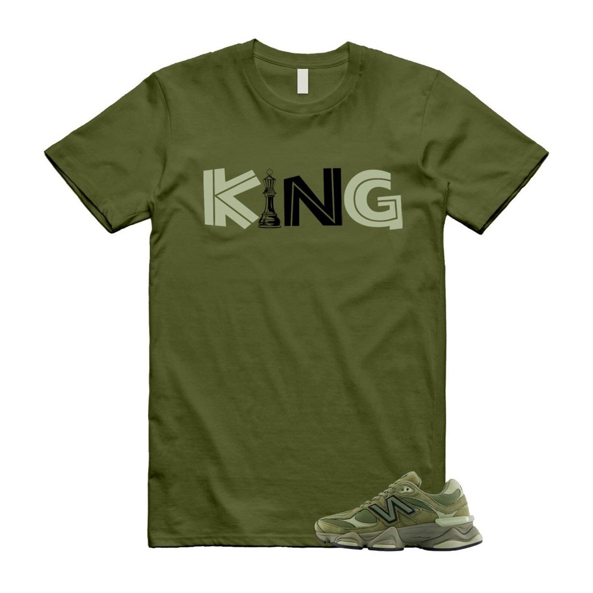 New Balance 9060 Dark Olivine Green Olive Shirt To Match product image 1
