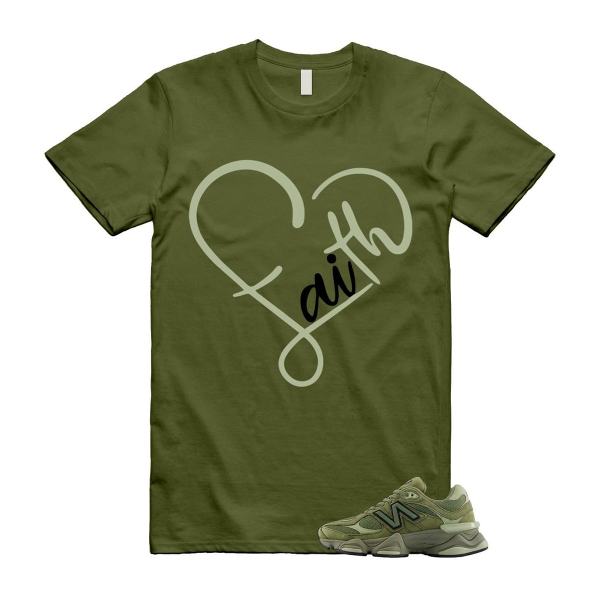 New Balance 9060 Dark Olivine Green Olive Shirt To Match product image 1