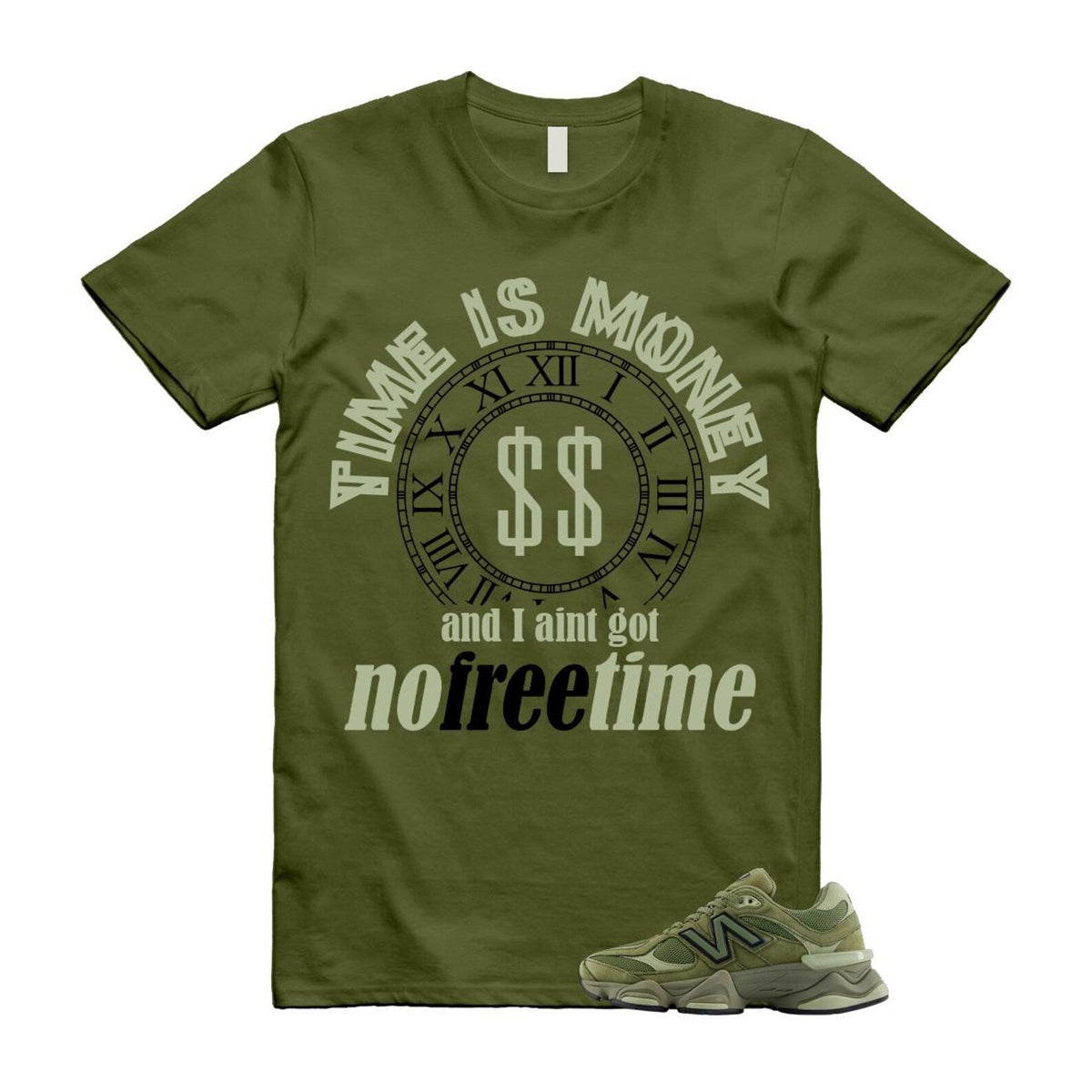 New Balance 9060 Dark Olivine Green Olive Shirt To Match product image 1