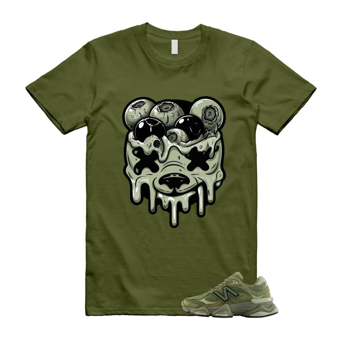 New Balance 9060 Dark Olivine Green Olive Shirt To Match product image 1