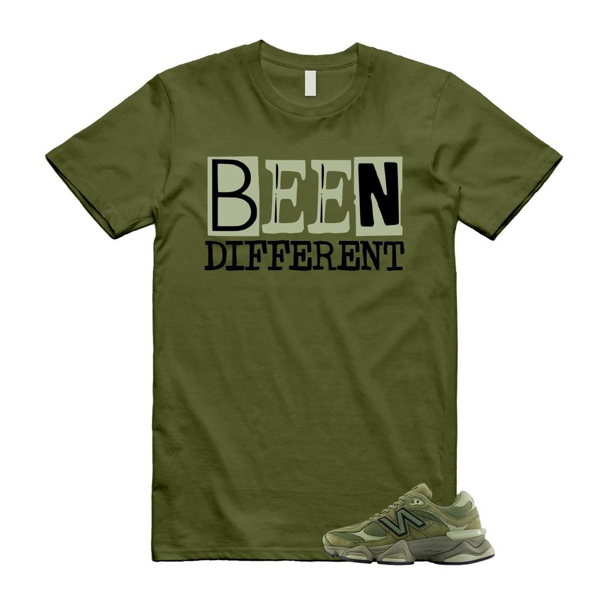 New Balance 9060 Dark Olivine Green Olive Shirt To Match product image 1
