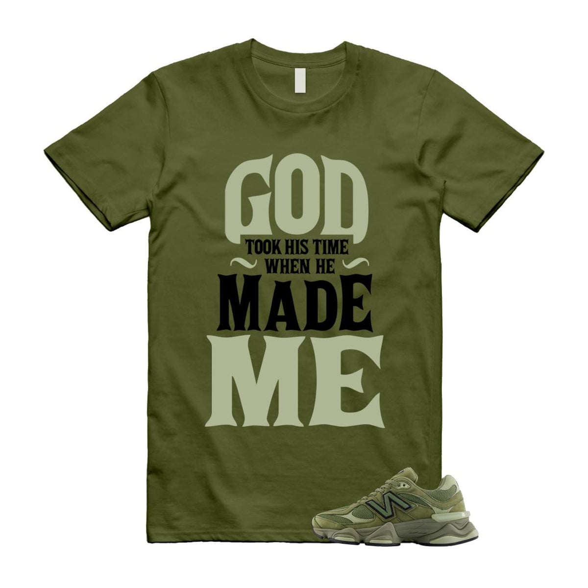 New Balance 9060 Dark Olivine Green Olive Shirt To Match product image 1
