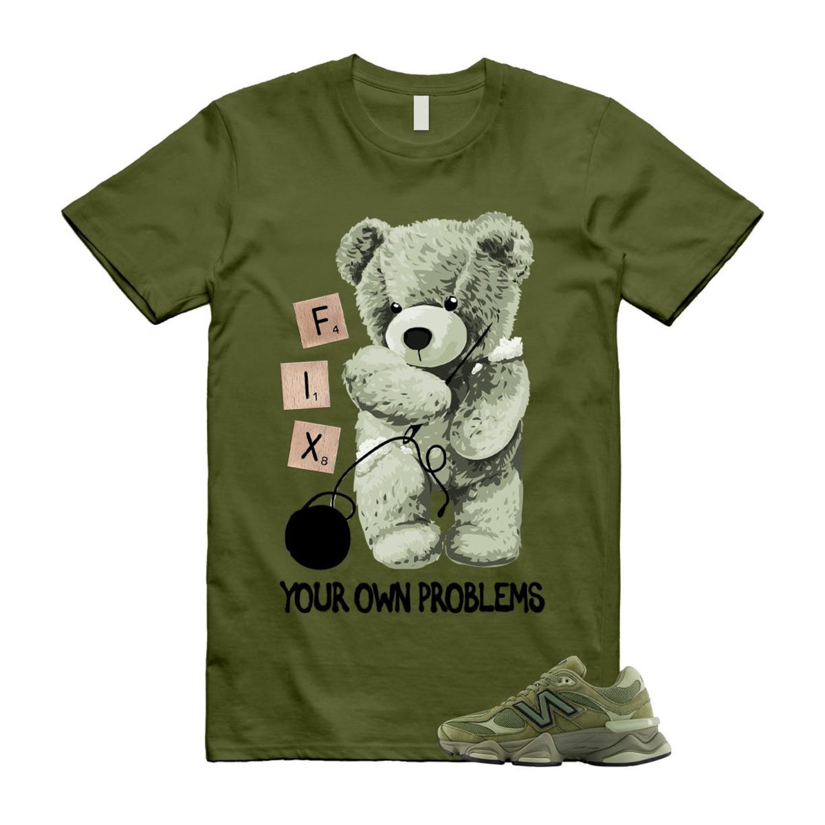 New Balance 9060 Dark Olivine Green Olive Shirt To Match product image 1