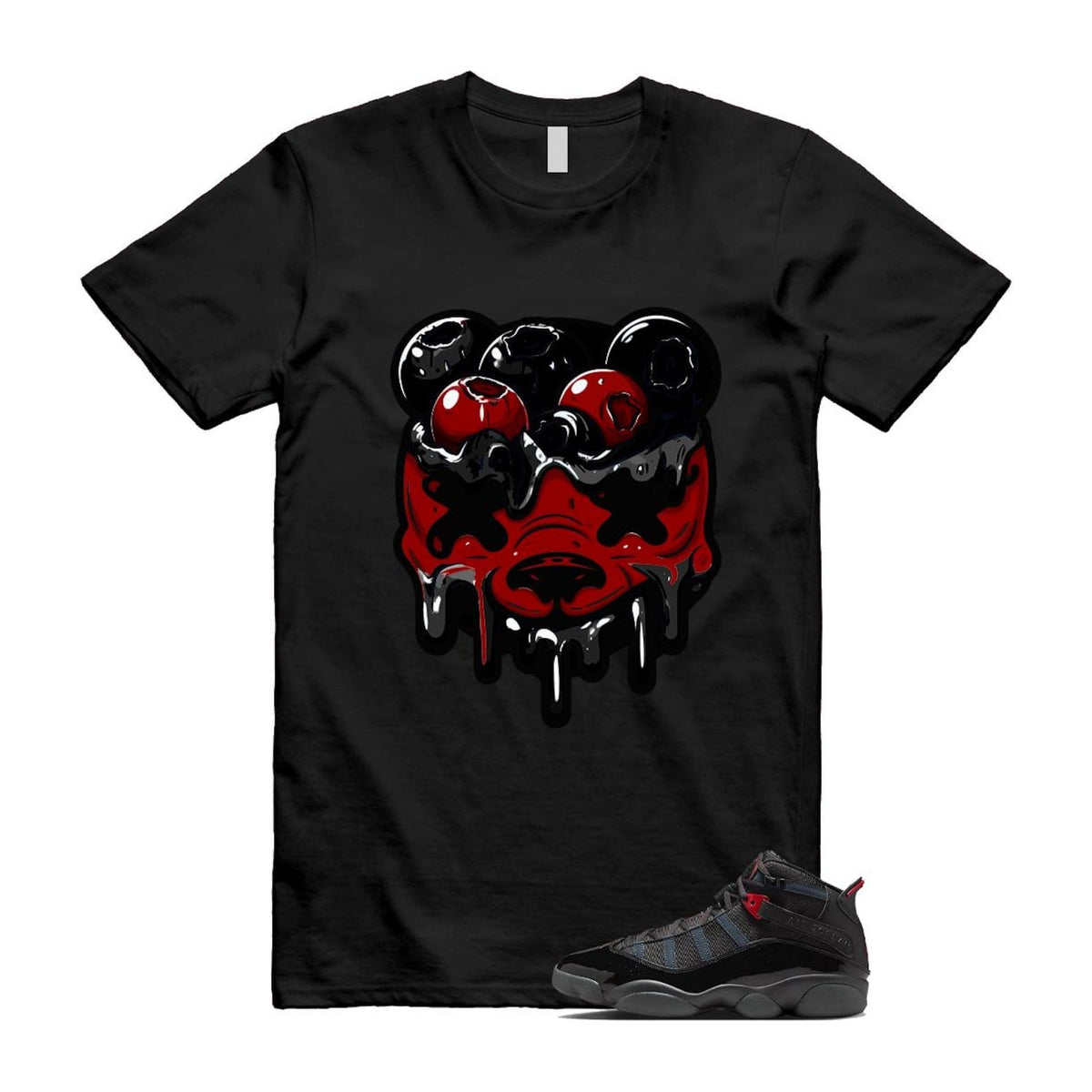 6 Rings Anthracite Black Fire Red Shirt To Match Dbear product image 1
