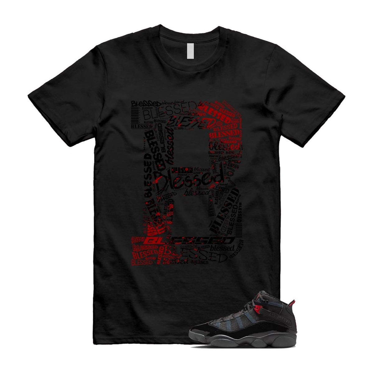 6 Rings Anthracite Black Fire Red Shirt To Match B T-Shirt product image 1